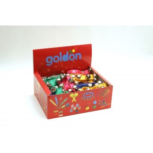 GOLDON - 10 rolniček na barevném řemínku- 15 kusů (33419)